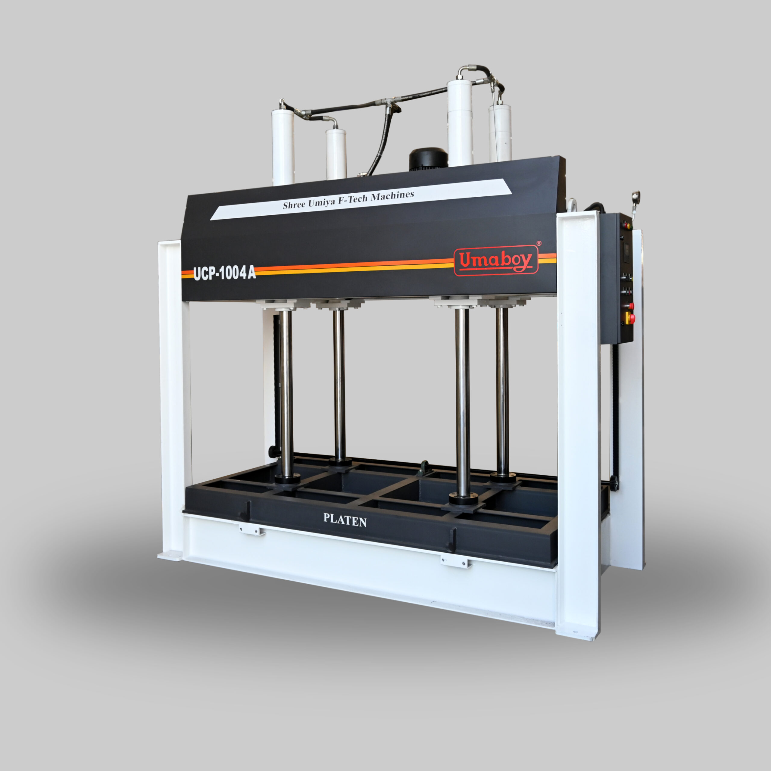 High-capacity cold press designed for uniform, reliable bonding in woodworking and panel production.