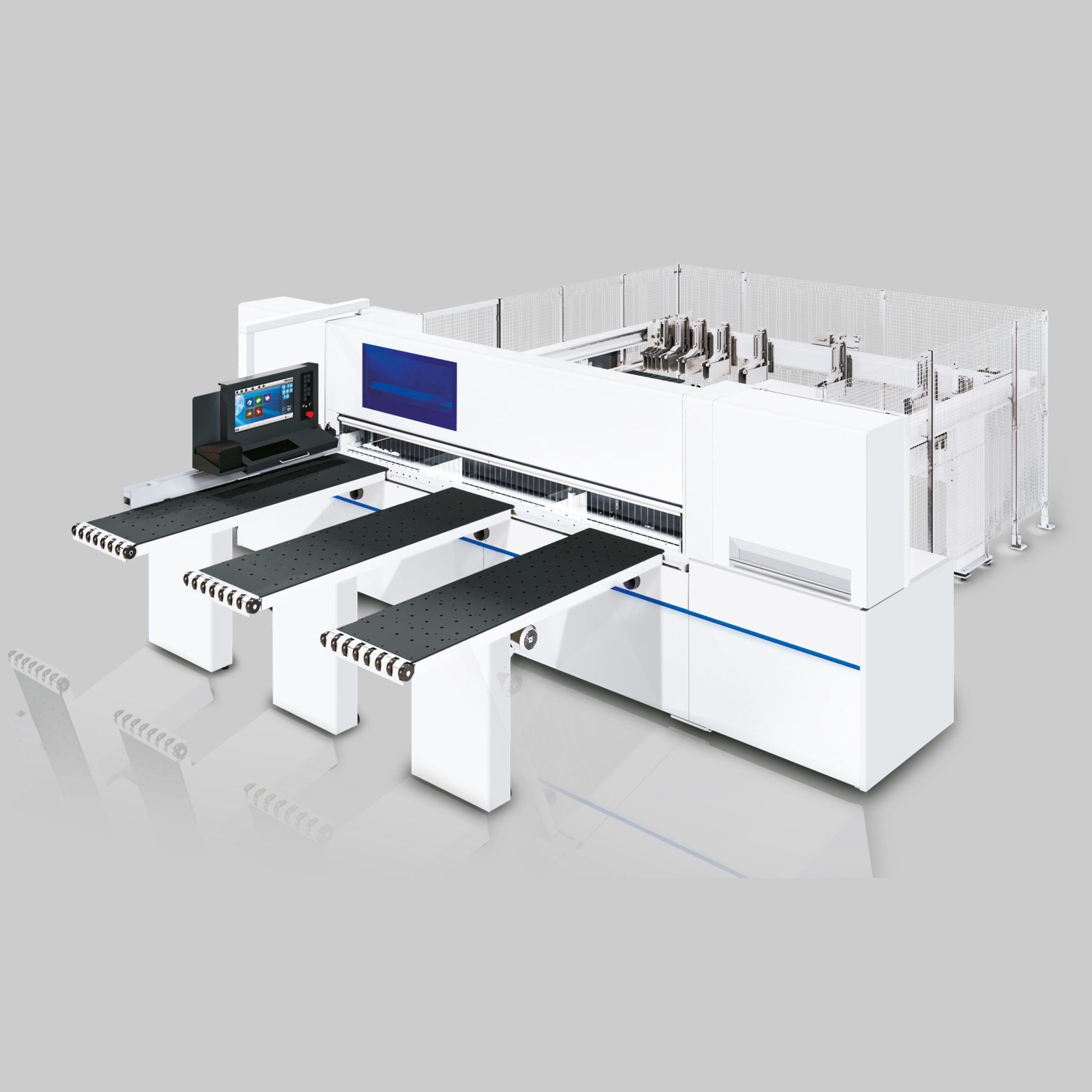 High-precision beam saw engineered for fast, accurate cutting of large panels with exceptional stability.